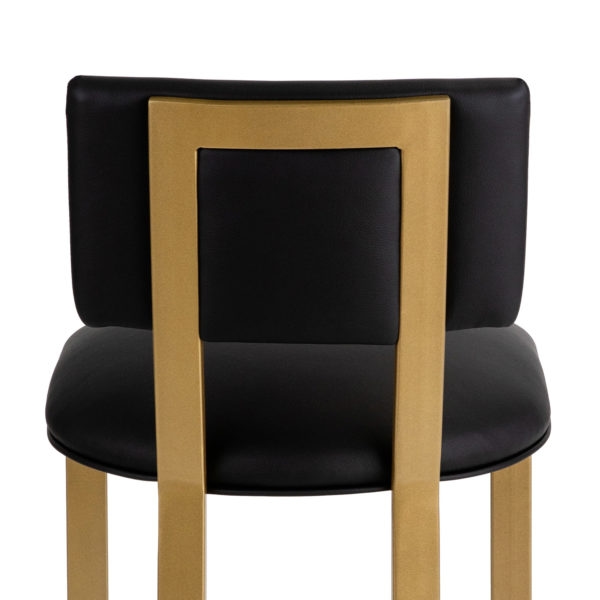 Wesley Allen NARA Non-Swivel With Back Barstool