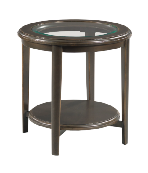 Transitional Round End Table