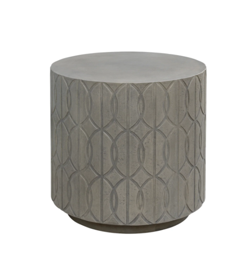 Traditional Outdoor Round End Table