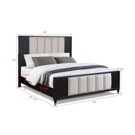 Upholstered Bed - Queen