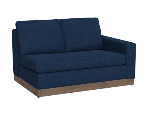 Wooden Frame & Base, Sectional Right-Arm Loveseat