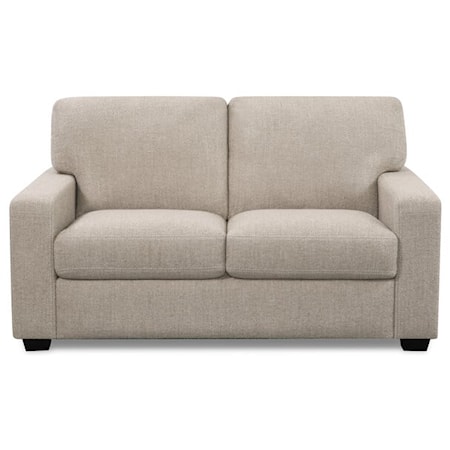 Westend Transitional Loveseat with Track Arms