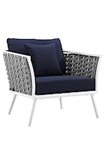 Modway Stance Stance Outdoor Patio Aluminum Small Sectional Sofa