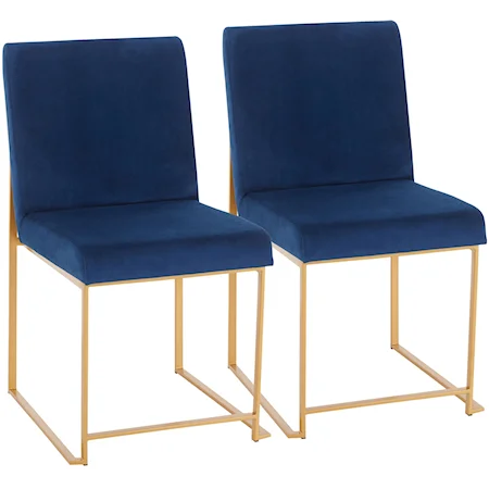 High Back Fuji Dining Chair - Set of 2