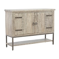 Rustic Reclaimed Wood Accent Cabinet