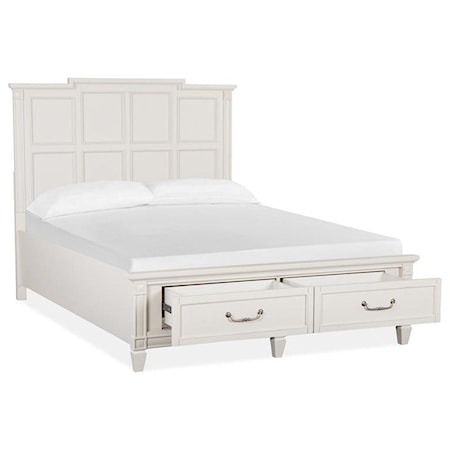 Queen Panel Storage Bed