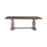 Cottage Trestle Dining Table with 18" Leaf