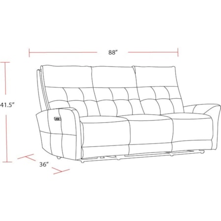 Power Reclining Sofa and Recliner Set