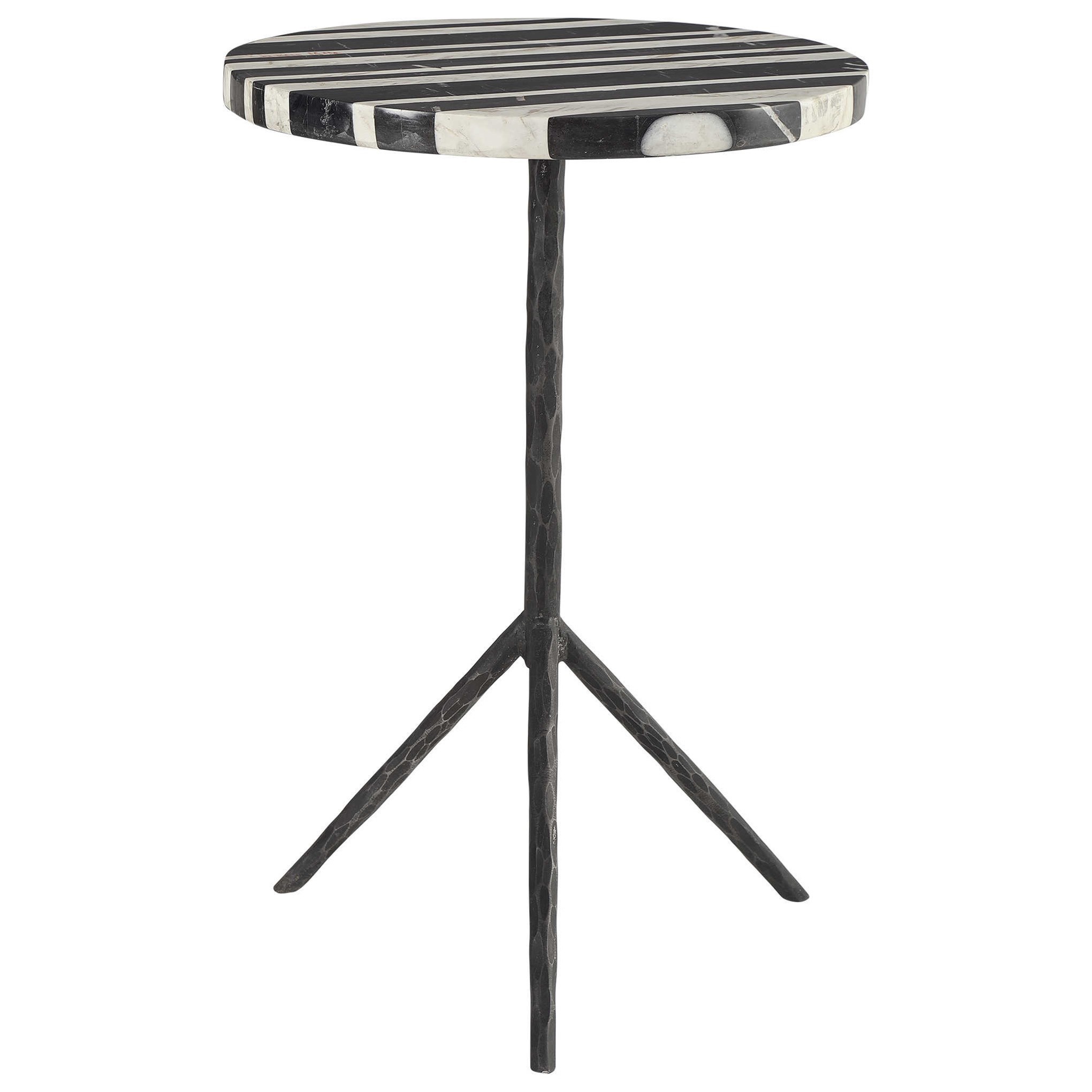 Uttermost Accent Furniture - Occasional Tables Line Round Accent Table