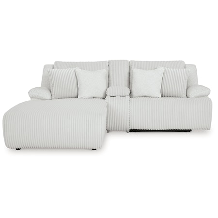 3-Piece Reclining Sectional Sofa With Chaise