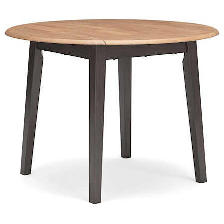 Round Drm Drop Leaf Table