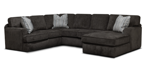 Casual 3-Piece Sectional Sofa with Chaise