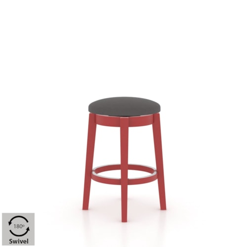 Contemporary Customizable Swivel Stool