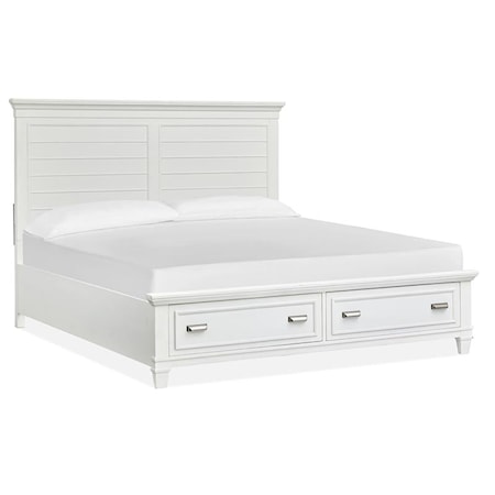 Queen Panel Storage Bed