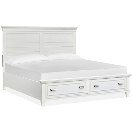 Queen Panel Storage Bed