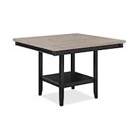 Counter Height Dining Table with Lazy Susan