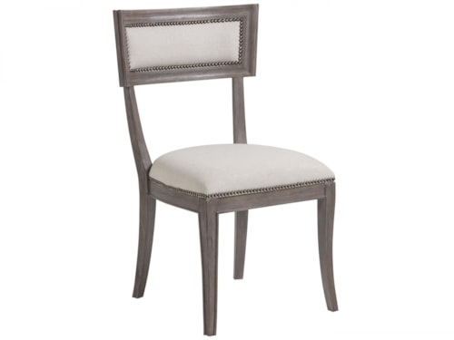 Apertif Upholstered Side Chair with Nailheads