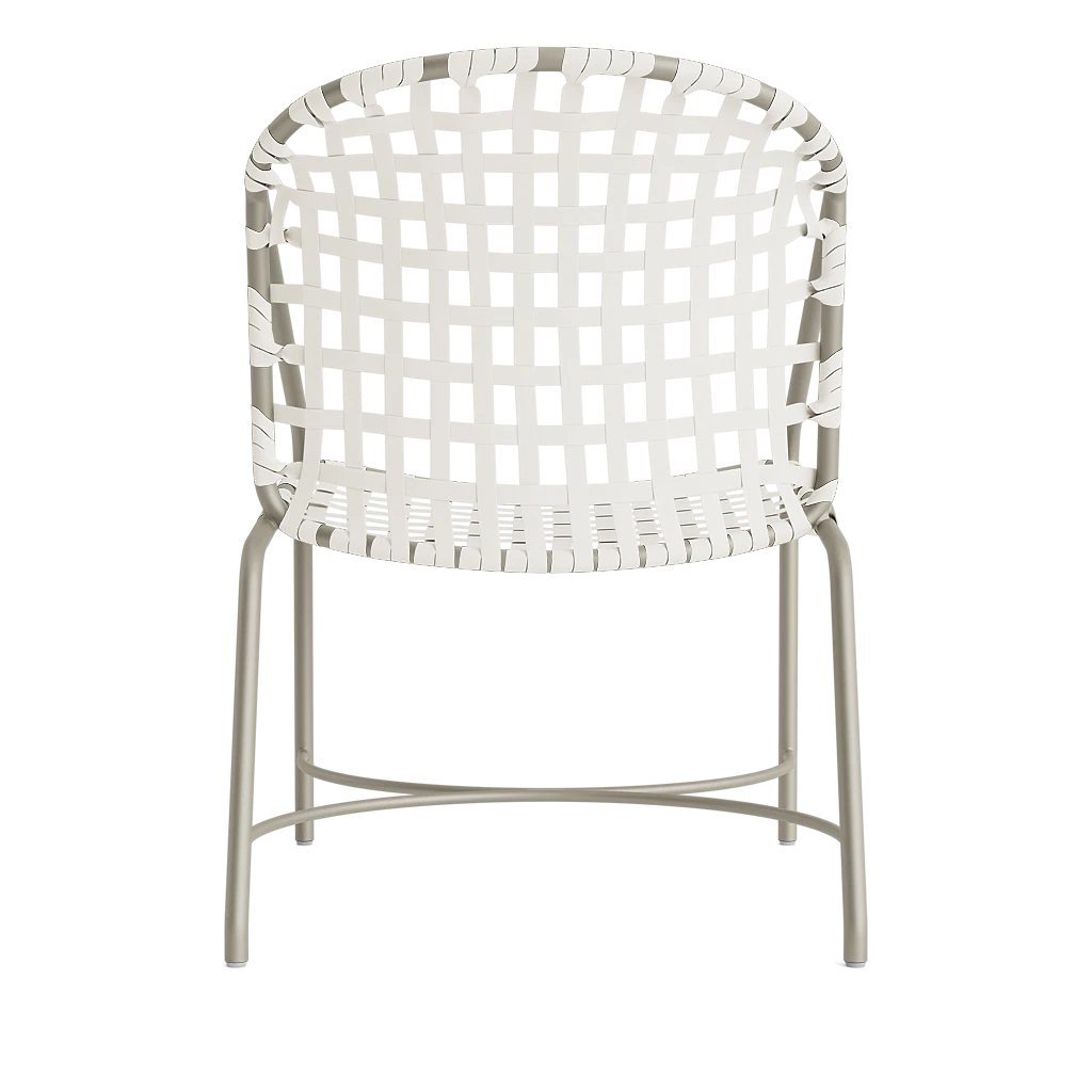 Vinyl Strap Dining Arm Chair