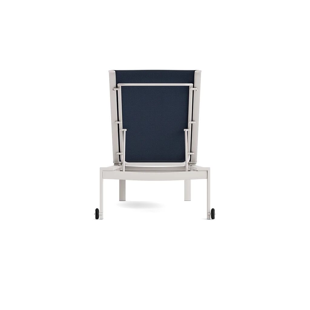 Modern Adj. Stacking Chaise Lounge w/Wheels