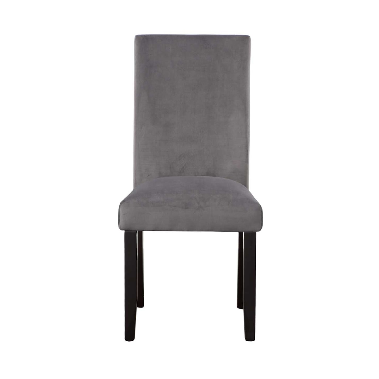 Prime Napoli Gray Velvet Side Chair
