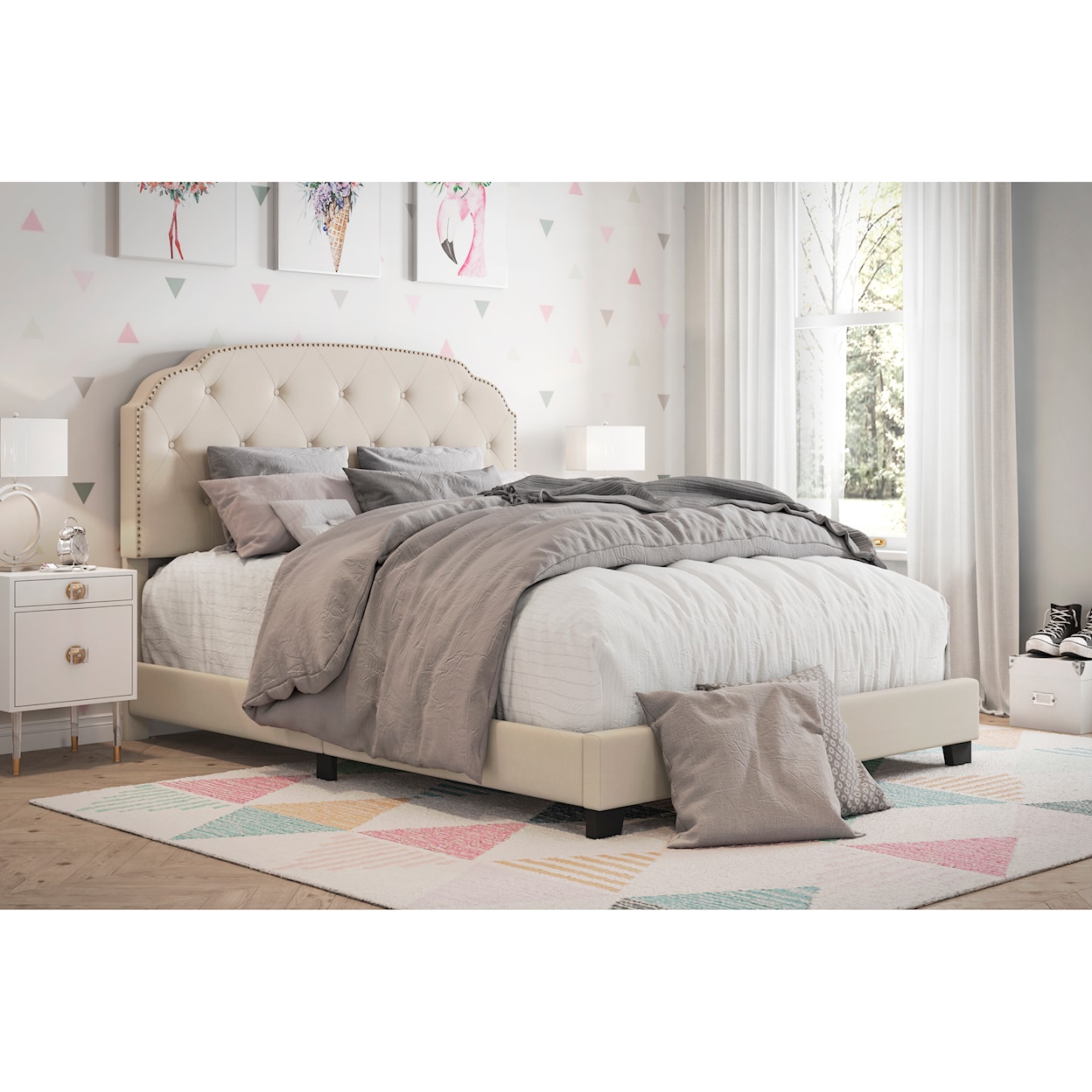 Accentrics Home Fashion Beds Full Upholstered Bed