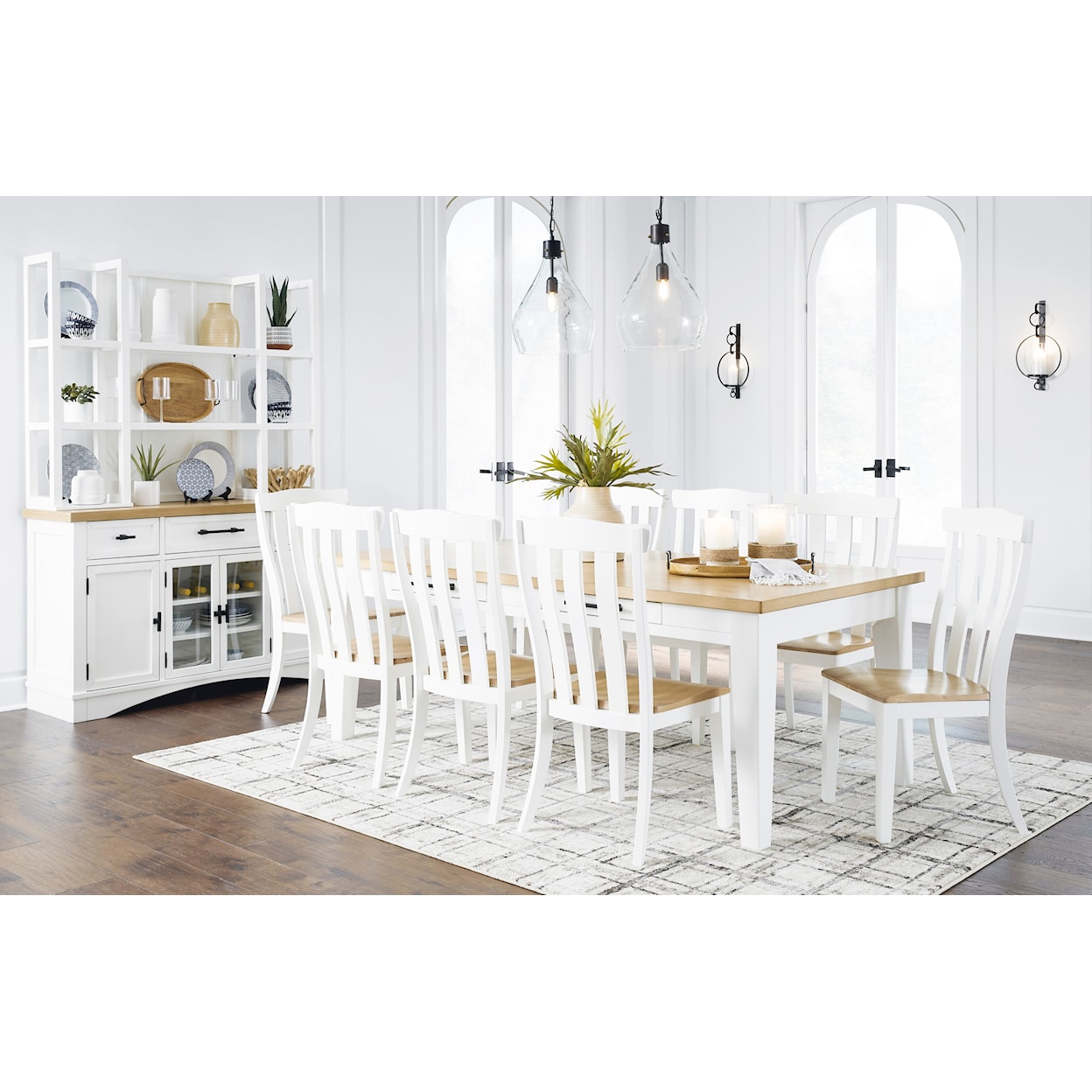 Ashley Signature Design Ashbryn 9-Piece Dining Set