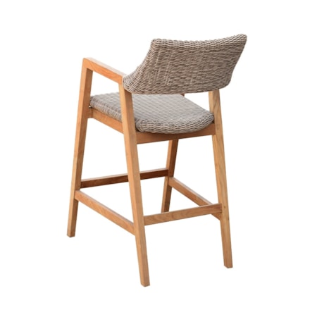 Outdoor Bar Stool with Arms