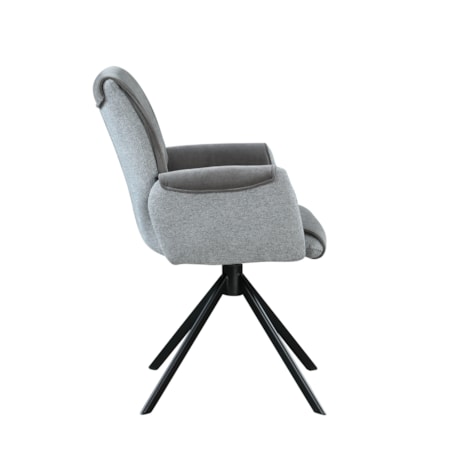 Grey Swivel Dining chair