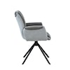 Global Furniture 81216 Grey Swivel Dining chair