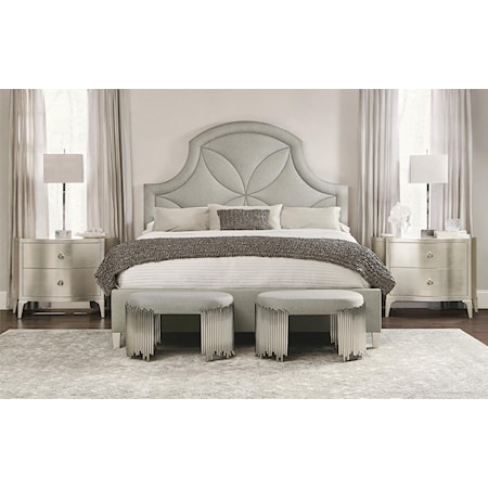 5-Piece Bedroom Set with Benches