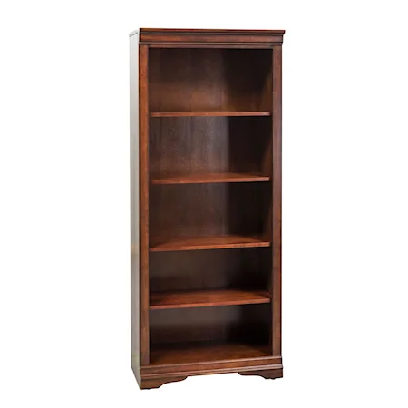 Transitional 5-Shelf Open Bookcase