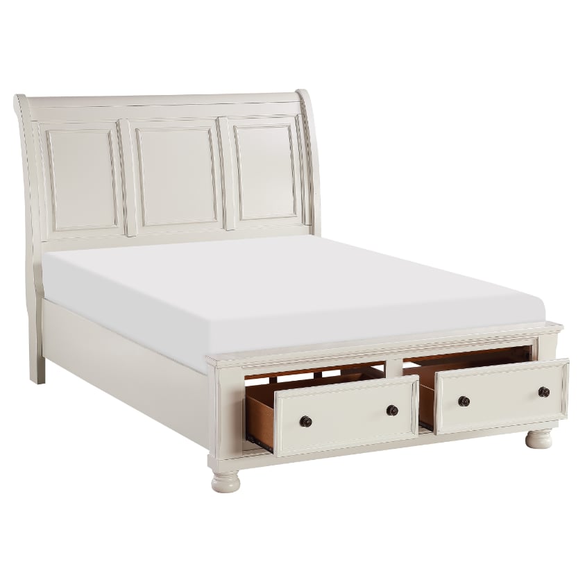 Queen Sleigh Platform Bed
