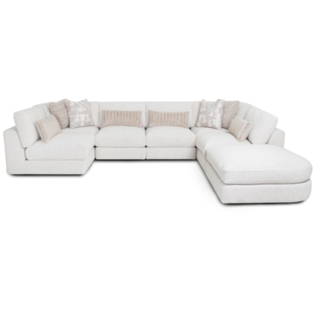 7-Piece Sectional Sofa with Ottoman