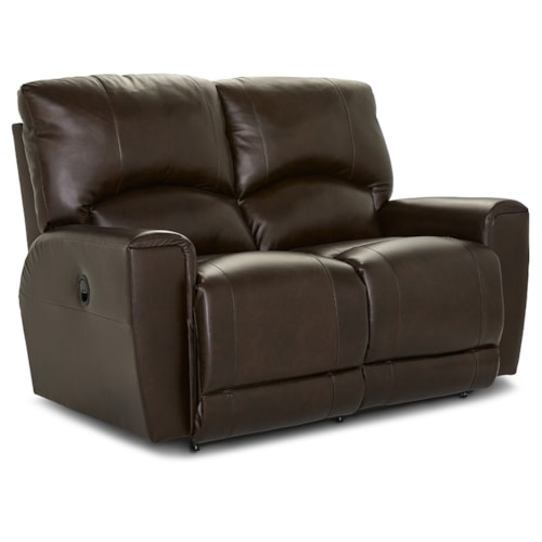 Casual Power Reclining Loveseat with Power Headrest