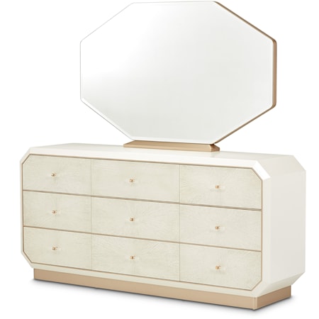 9-Drawer Dresser and Mirror