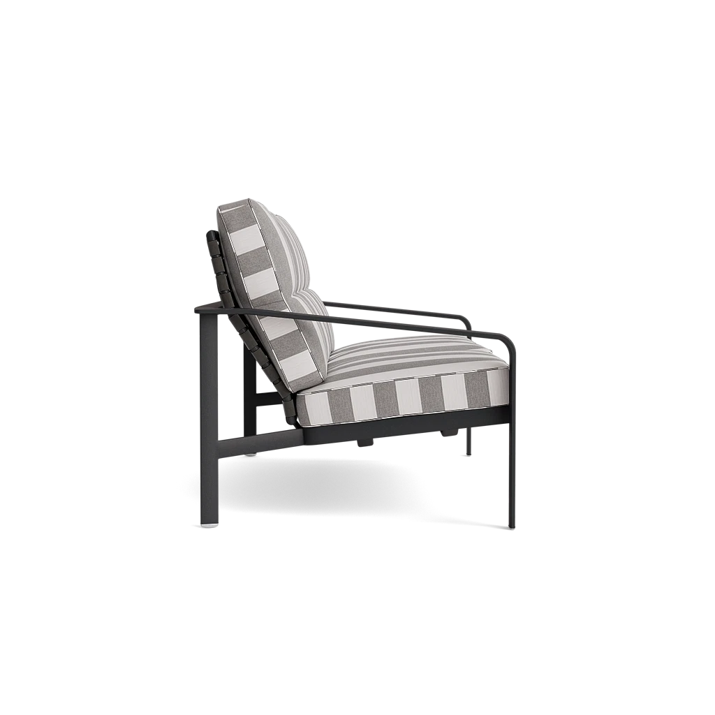 Brown Jordan Softscape Cushioned Aluminum Strap Sofa