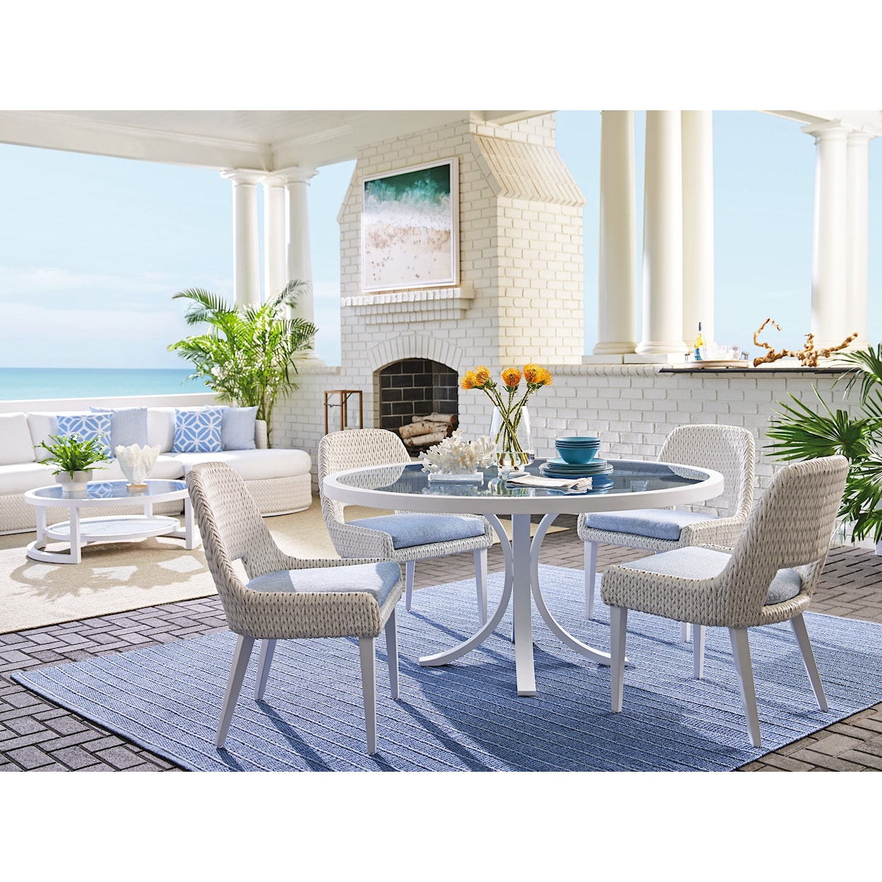 Tommy Bahama Outdoor Living Ocean Breeze Promenade Outdoor 5-Piece Dining Set