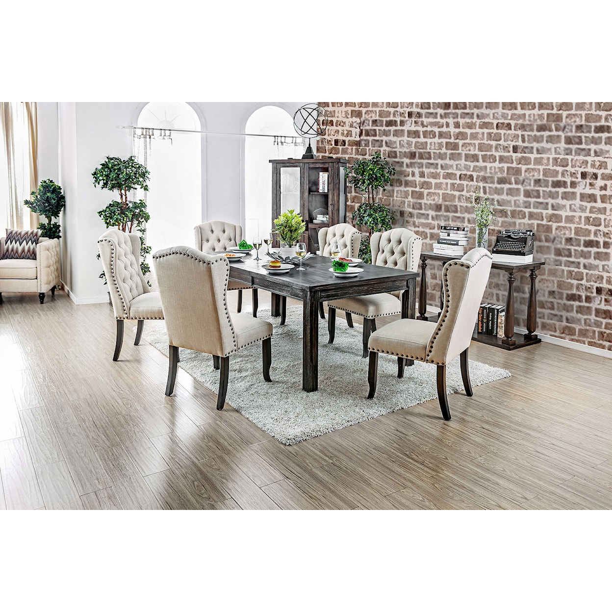 Furniture of America - FOA Sania III 84" Dining Table