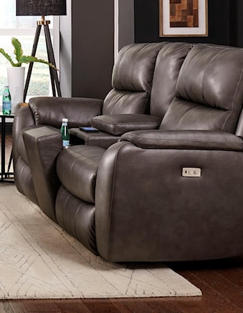 Pwr Headrest Loveseat w/ Console