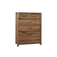 Rustic 5-Drawer Chest of Drawers