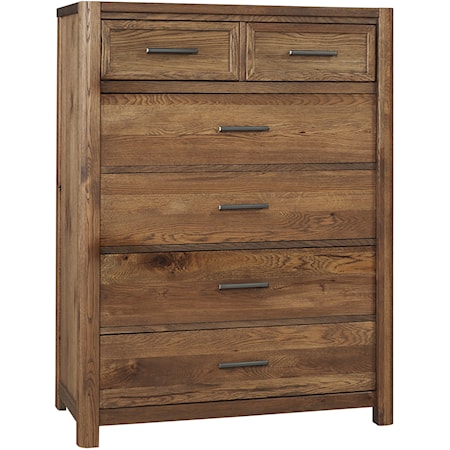 Rustic 5-Drawer Chest of Drawers