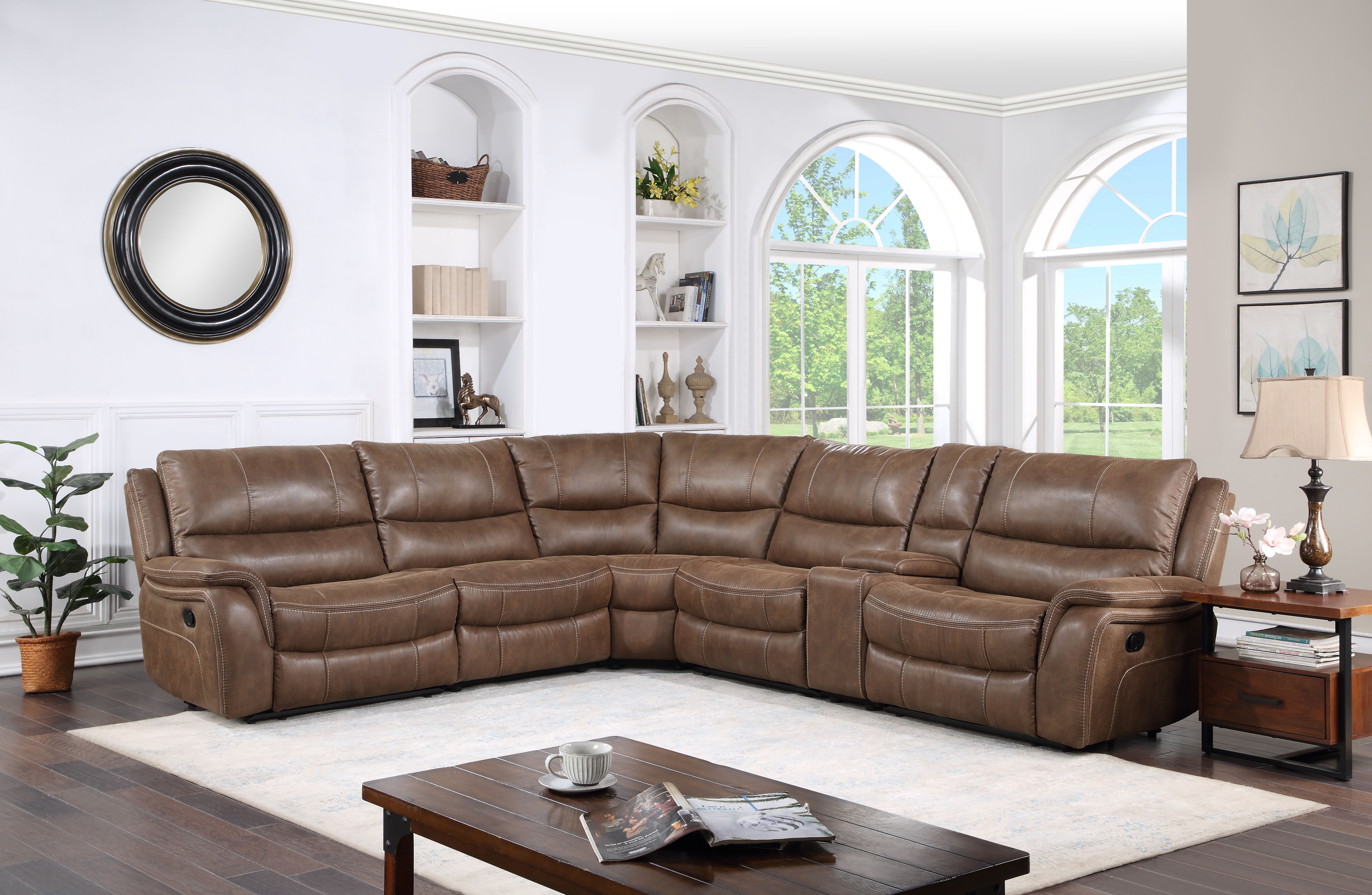 6-Piece Manual Reclining Sectional
