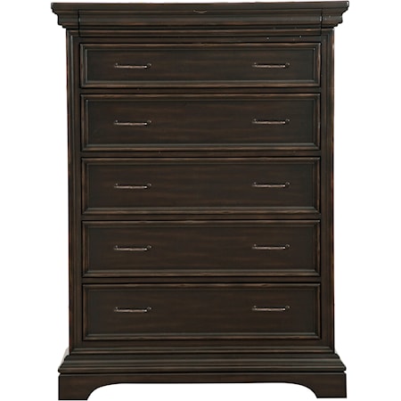 6 Drawer Chest with Felt-Lined Top Drawer