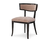 Transitional Curved Back Dining Chair