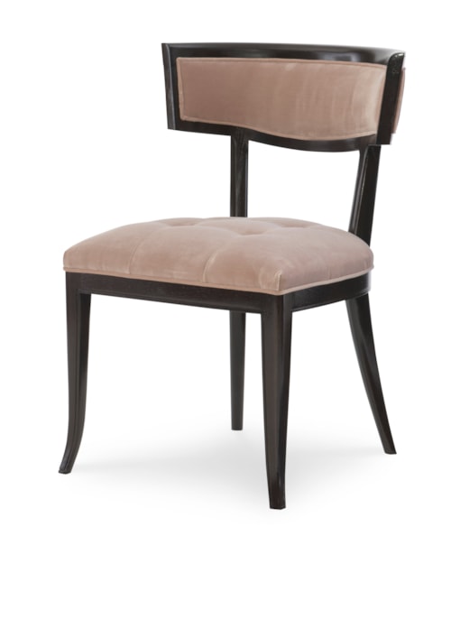 Transitional Curved Back Dining Chair