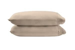Queen Tempur-Pedic Breeze Pillowcase Set - Sandstone Linens