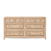 Contemporary 8-Drawer Dresser with Cedar-Lined Drawers