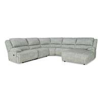 5-Piece Reclining Sectional with Chaise