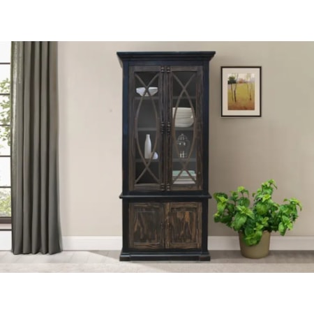 Showcase Cabinet w/Metal Hardware