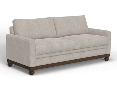 Contemporary Sofa with Detachable Seat Cushions